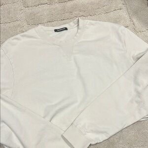 Talentless Cream Cropped Crewneck